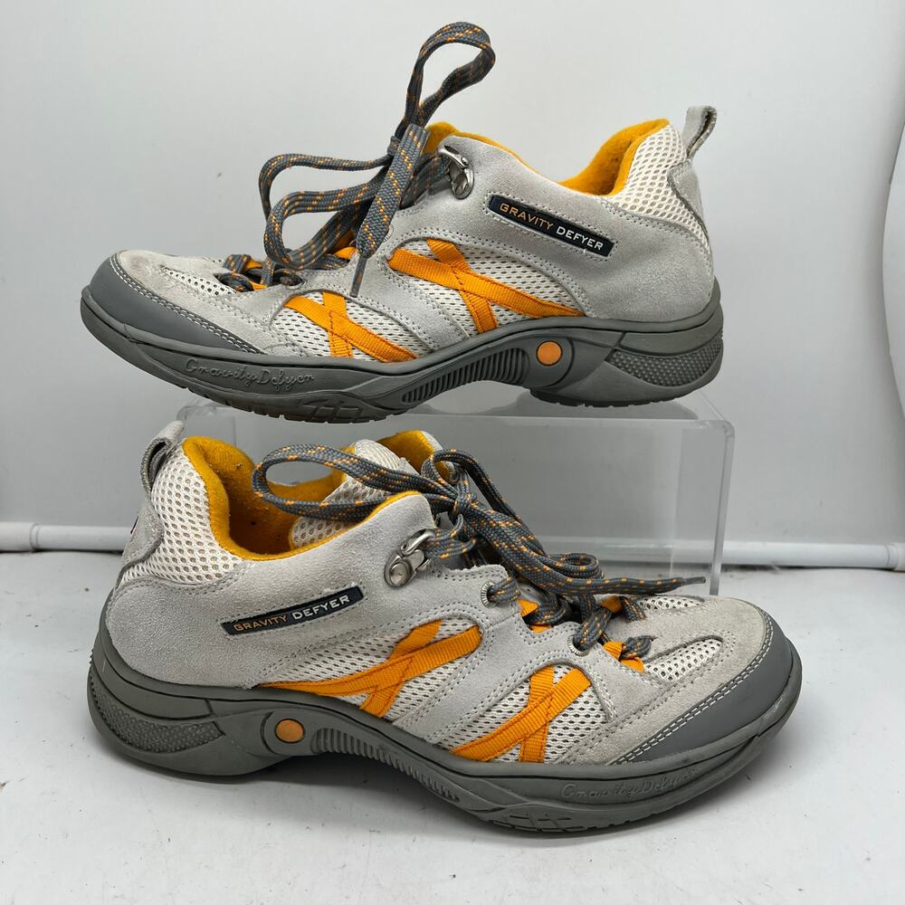 Gravity Defyer GDEFY Shoes Womens 8 Gray Yellow Sneakers